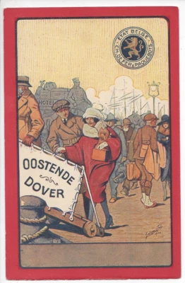 BELGIUM:  Paquebot cd carried on  pacquebots running between Ostende  & Dover - Image 1 of 2