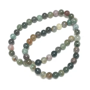 Multicolour Fancy Jasper Beads Plain Round 6mm Strand Of 57+ - Picture 1 of 1