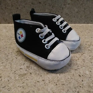 Pittsburgh Steelers Baby Shoes, NFL Pre-Walker Hightops High Tops - Picture 1 of 6
