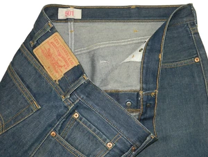 Men's Levi's 501 Jeans Button Fly Premium Denim Tag 42/32 measured Size 41x31 - Picture 1 of 6