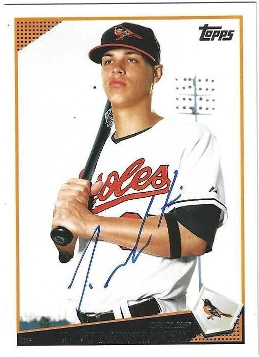 Autograph Signed 2009 Topps 509 Lou Montanez Baltimore Orioles Tough Signer - Image 1 of 1