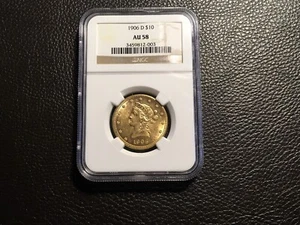 10.00 Liberty Gold 1906-D NGC AU 58 Lots Of Mint Luster - Picture 1 of 2