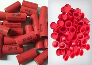 Pyro Röhren & Kunststoffstopfen gestempelt M80 9/16 x 1-1/2 100ct - Bild 1 von 1