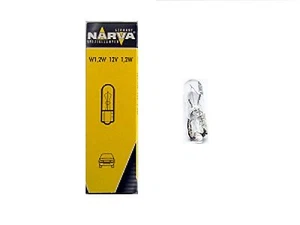 10 Stück Narva Glühlampe Glassockellampe Glühbirne T5 12V 1,2W W2x4,6D   N29w - Bild 1 von 5