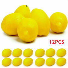 Artificial Yellow Lemon Lifelike Lemons Fake Fruit Kitchen Home Party Decor