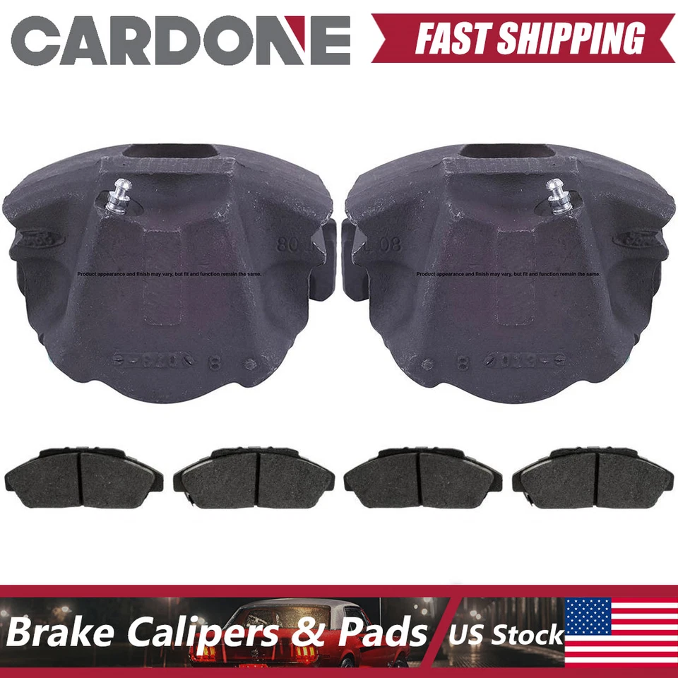 For Ford F-100 1973 1974 Front Kit Brake Caliper & Metallic Brake Pads - Image 1 of 4
