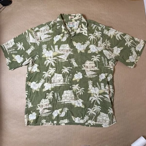 Vintage Reyn Spooner Hawaiihemd Herren grün Regency Baumwolle Knopfleiste XXL - Bild 1 von 3