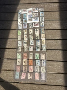 Lote de 60 sellos de caza de aves migratorias sin usar y usados de 1935 a 1984 + - Imagen 1 de 9