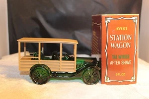 AVON DECANTER STATION WAGON TAI WINDS AFTER SHAVE 6 OUNCE FILLED W/ BOX - Picture 1 of 2