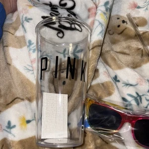 New Victoria's Secret PINK tumbler Sunglasses multi colored Black Logo - Picture 1 of 6