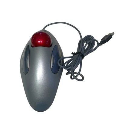 Logitech T-BC21 USB Wired Optical Trackman Marble Mouse Trackball Ambidextrous - Image 1 of 3