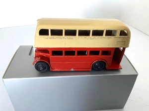 DINKY 29C DOUBLE DECKER BUS-RED/CREAM-1ST TYPE. - Picture 1 of 5