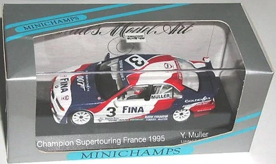 Minichamps 1/43 BMW 318i Y. Muller 1995 campione francese 007 Goldeneye Ltd 3000 - Immagine 1 di 3