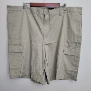 Pantalones Cortos de Carga Eddie Bauer Para Hombres 48 Marrón Caqui Chino 100% Algodón Frente Plano Informal - Imagen 1 de 7