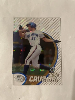 1998 Topps Tek JOSE CRUZ JR. “Diffractor” Parallel Pattern #78! Rare! #62 READ! - Image 1 of 4
