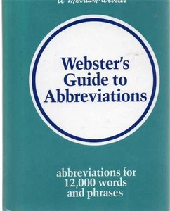 Leitfaden für Abkürzungen Webster Wörter & Phrasen Taschenformat 1985 Hardcover - Bild 1 von 2