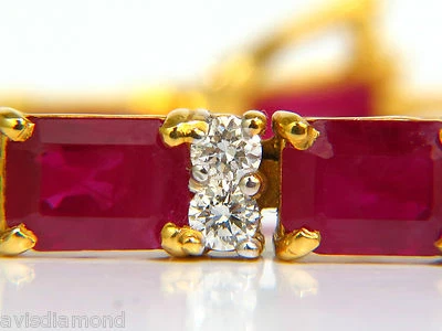 GIA CERTIFIED 18KT 23.46CT NATURAL RUBY DIAMOND BRACELET VIVID** - Image 1 of 4