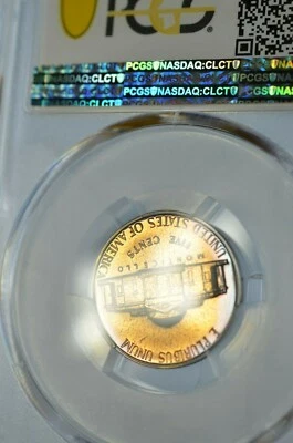 TONED PR66 1962 JEFFERSON NICKEL PCGS GRADED PROOF COIN UNCIRC. LIGHT TONING - Image 1 of 4