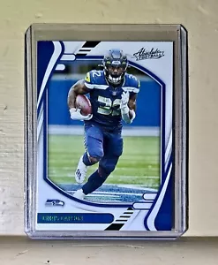 Chris Carson 2021 Panini NFL Absolute Green Parallel Football #87 Card Seahawks - Picture 1 of 2