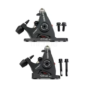 TRP Spyre Flat Mount Front Rear 160/140 Mechanical Disc Brake Calipers,no rotor - Picture 1 of 3