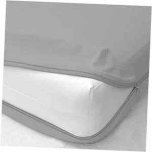 Zipper Fitted Sheet Size Zipper Fitted Full Light Grey 12 Inch Deep Pocket - Picture 1 of 8