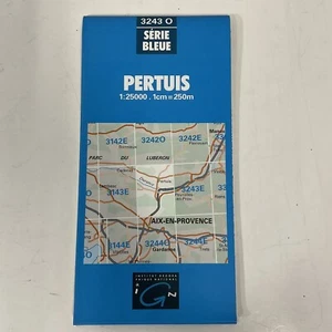 Mapa de ruta de viaje Pertuis 3243 serie azul 3615 IGN edición 1995 3 mapas antiguos - Imagen 1 de 22