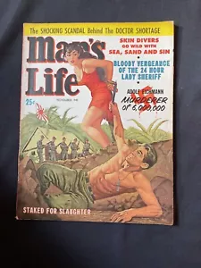 MAN 'S LIFE RARE MAGAZINE VOL. 9 Nr. 1. NOVEMBER 1960 KOMPLETTE AUSGABE V. G. ZUSTAND - Bild 1 von 20