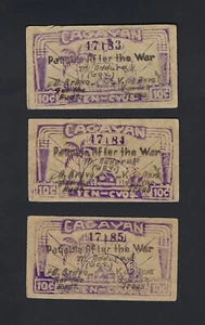 Japan - Philippines Cagayan 3 Notes Consecutive 10 Centavos 1942 Emergency Note  - Picture 1 of 2