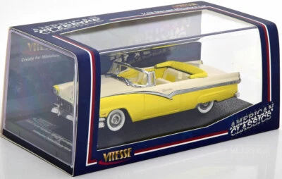 Ford Fairlane Convertible 1956 Vitesse 36278 Goldenglow Giallo Colonial Bianco - Immagine 1 di 2