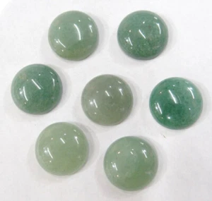 18mm 50pcs/lot Natural Green Aventurine Round CAB Cabochon DIY Jewelry No Holes - Picture 1 of 2