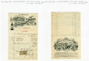 Dépt 38 - Grenoble Rue des Clercs - Très Belle Entête d'une Distillerie de 1903 - Picture 1 of 1