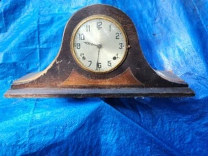 Antique Gilbert 1807 Duo-Tone Mantle Clock with Key & Pendulum Not Working - Picture 1 of 9