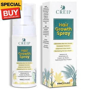 Natural Hair Growth Oil Spray: Batana Rosemary Serum Biotin Caffeine Scalp Care - Picture 1 of 7