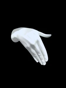 Thelermont Hupton Wall Hook, Hand Job- Handshake Gesture White PREOWNED £110 RRP - Picture 1 of 14