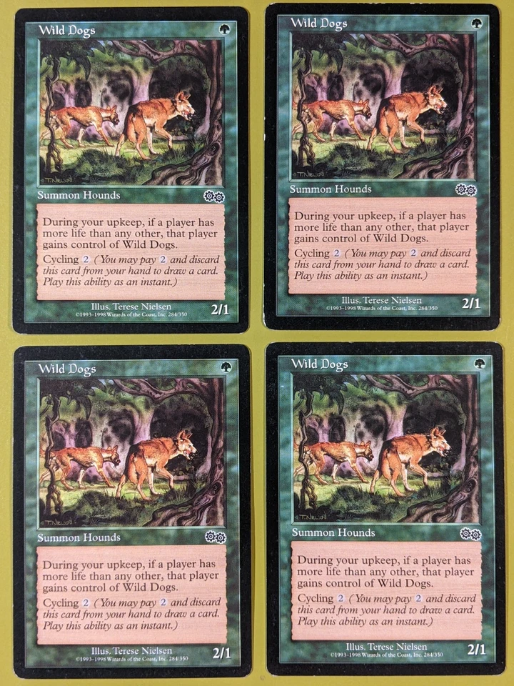 Wild Dogs x4 Urza's Saga 4x Magic the Gathering MTG - Image 1 of 1