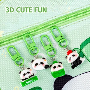 Cute Cartoon Resin Panda Keyring Lovely Animal Pendant Backpack Decoration GifJO - Picture 1 of 18