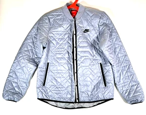 Nike Sportswear Quilted Insulated Primaloft Jacket Women's Medium Glacier Grey - Picture 1 of 19