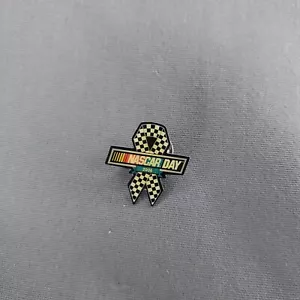 Nascar Day 2006 Checkered Ribbon Lapel Hat Jacket Pin - Picture 1 of 2