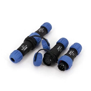 WeiPu SP13 Waterproof IP68 In-Line Male and Female Circular Cable Plug Connector - Picture 1 of 15