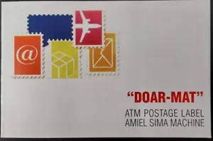 ISRAEL DOAR-MAT LIMITIERTE AUSGABE NAHARIYA BOOKLET WITH 3 MNH ATM STAMPS - Bild 1 von 3