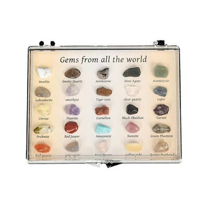 Natural Gemstone Crystal Agate Minerals 25 Mini Specimen Ore Ornament - Picture 1 of 10