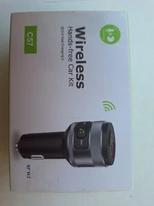 Kit voiture mains libres sans fil Bluetooth C57 (NEUF)(boîte scellée) LIRE CI-DESSOUS) - Photo 1 sur 5