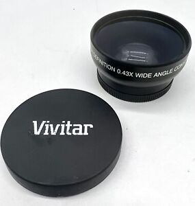 Vivitar HD4 MC AF High Definition 0.43x Wide Angle Lens w/ Macro *Ships Fast