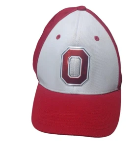 Ohio State University White and Red Flex Fit  M-L Hat - Picture 1 of 9