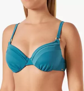 Triumph Solid Splashes WP Damen Bikini BH Gepolster mit Bügel Blau Neu - Bild 1 von 4