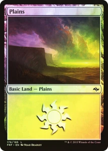 MTG FOIL Plains 176  - Fate Reforged #176 - Picture 1 of 1