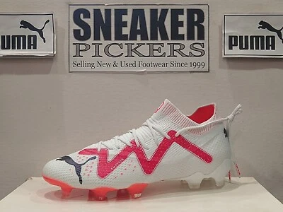 Fútbol Puma Future Ultimate FG AG para mujer - Talla: 10,5 - 107356 01 - Blanco/Rojo Foto 1 de 4