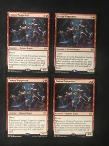 Magic The Gathering Creepy Puppeteer X4 Innistrad: Carmesí Vow Raro Casi Nuevo/M Paquete Fresco - Imagen 1 de 1