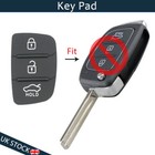 For Hyundai i10 i20 i30 i40 ix20 ix35 Remote Rubber Key Pad 3 Button Replacement