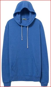 Alternative Men's Hoodlum Eco-Fleece Pullover Hoodie Eco Pacific Blue XS - Picture 1 of 1
